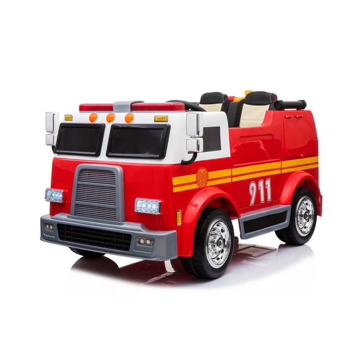 Rouge Camion de pompier 2 places Freddo 24 V Ride On en vente sur Faire