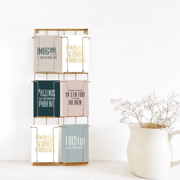 Le Papier Fait De La Résistance - Wholesale Stationery/Notecard Set - A6 postcard + kraft envelope: AND THEN ONE DAY WE LEAVE2