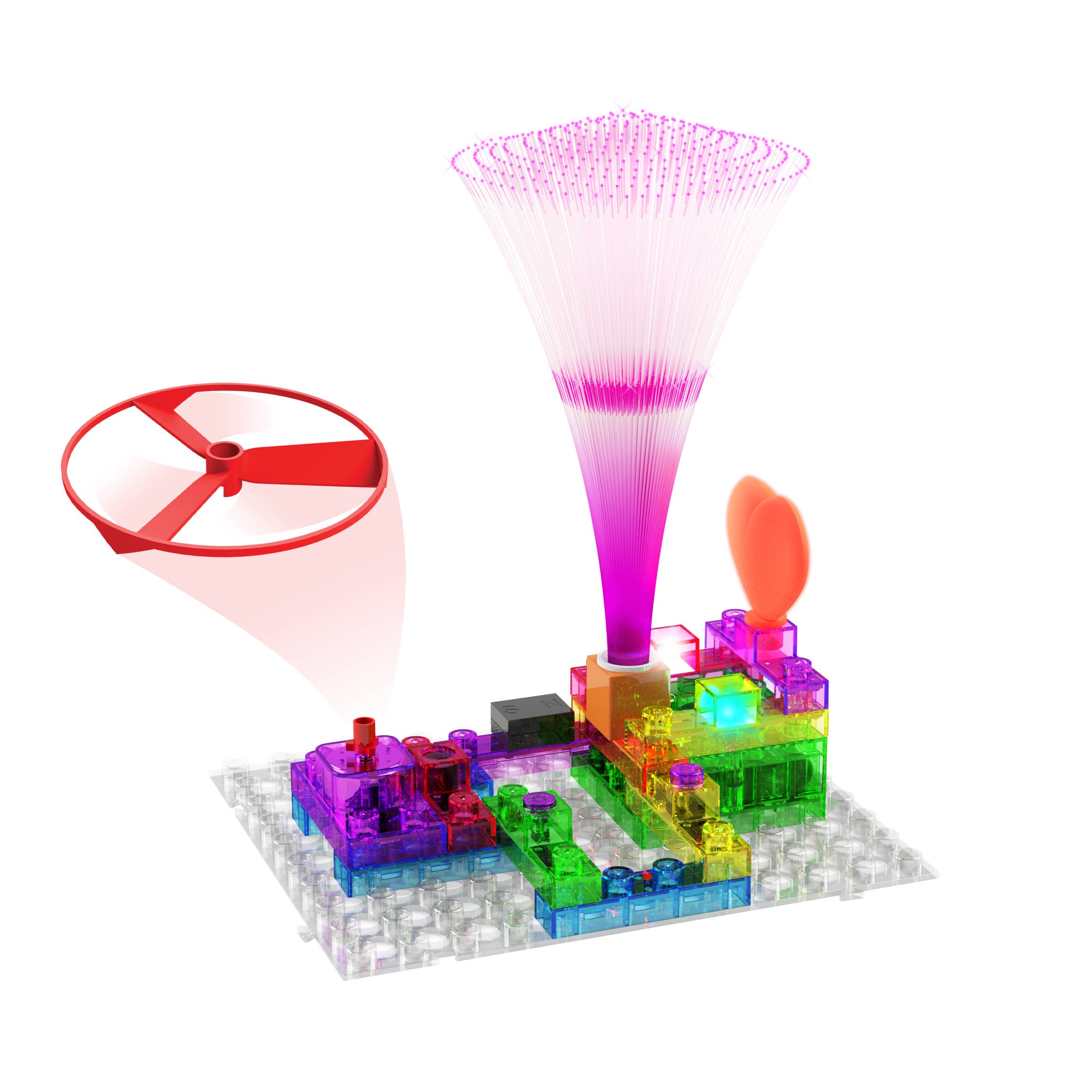 EBlox - Wholesale Building Set - Kids - Circuit Blox Build your own Light Show Fan Launch2