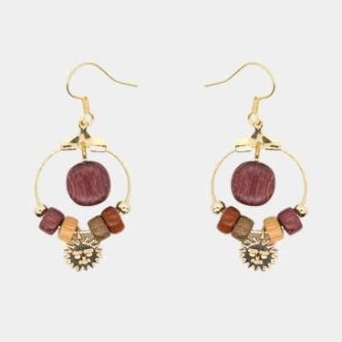 Brincos sol dourado Neela por atacado de Essenciel