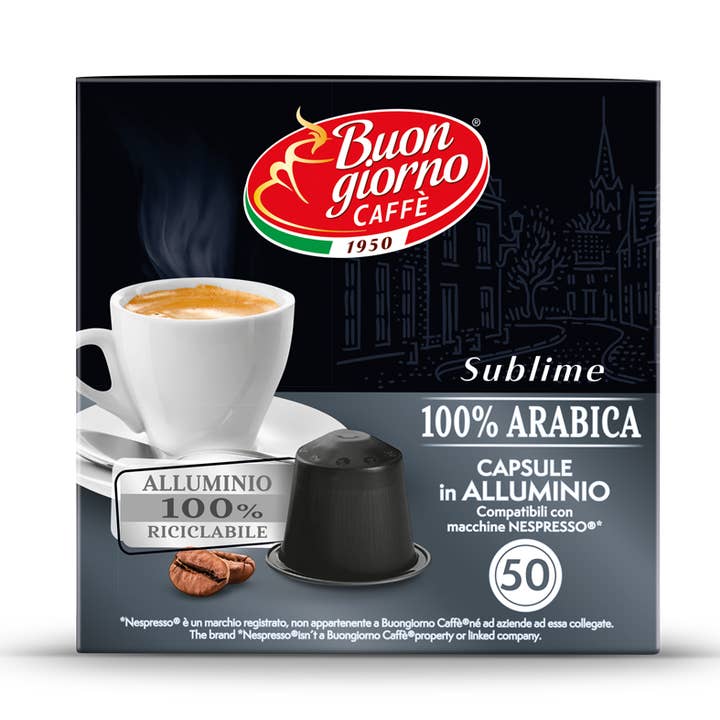 Nespresso® Sublime Arabica Capsule 50pcs - Recyclable for wholesale by Buongiorno Caffè