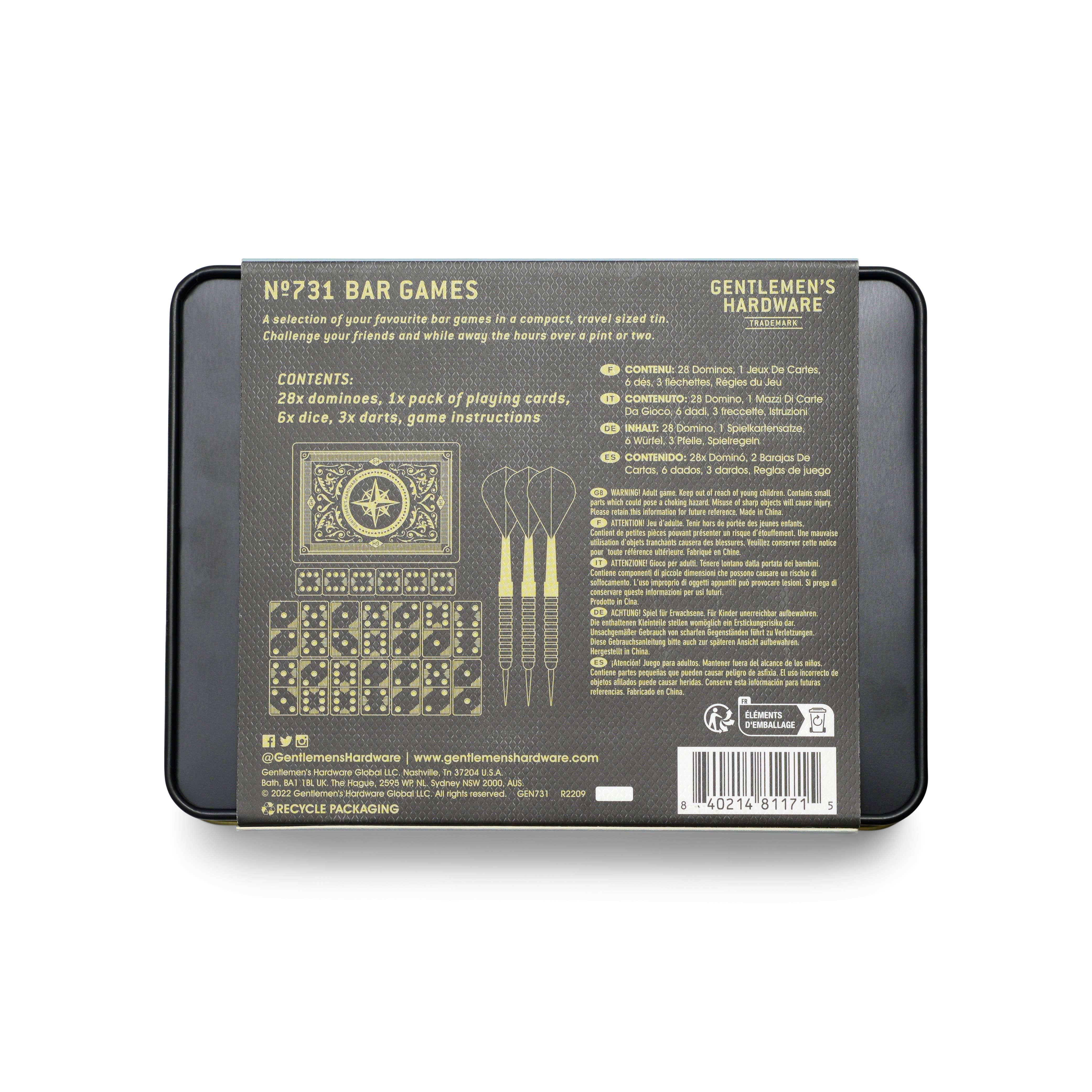 Gentlemen's Hardware - Wholesale Card Game - Bar Games in Tin3