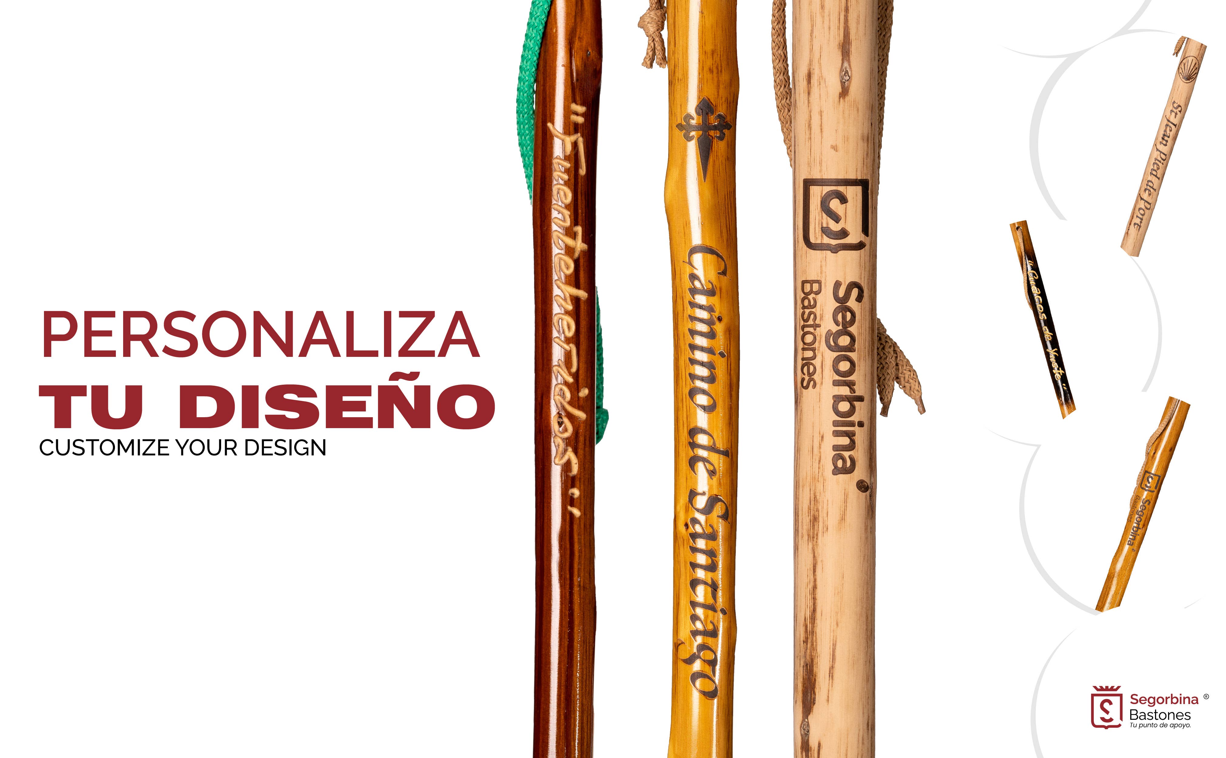 Segorbina BASTONES - Venta al por mayor Accesorios de deporte - Bastón senderismo de castaño natural6