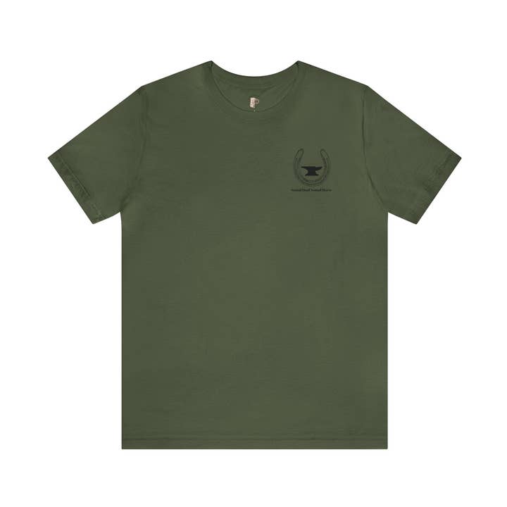 Camiseta Farrier Camiseta Horseshoer Camiseta de Manga Curta Unisex de Manga Curta de Várias Cores por atacado de Outlaw Design Crafts and Gifts