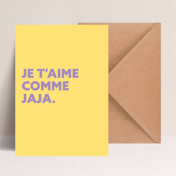 Kort + kuvert "Jag älskar dig som jaja" för wholesale av Majo Edition
