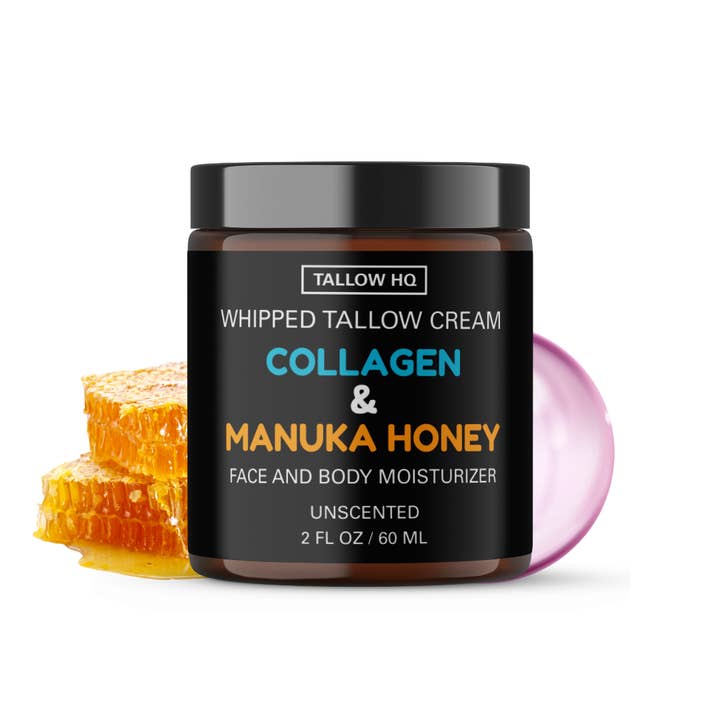 Tallow Cream with Collagen and Manuka Honey, Face & Body-2oz and other Purchase wholesale manuka honey. Free returns & net 60 terms on Faire trending on Faire.