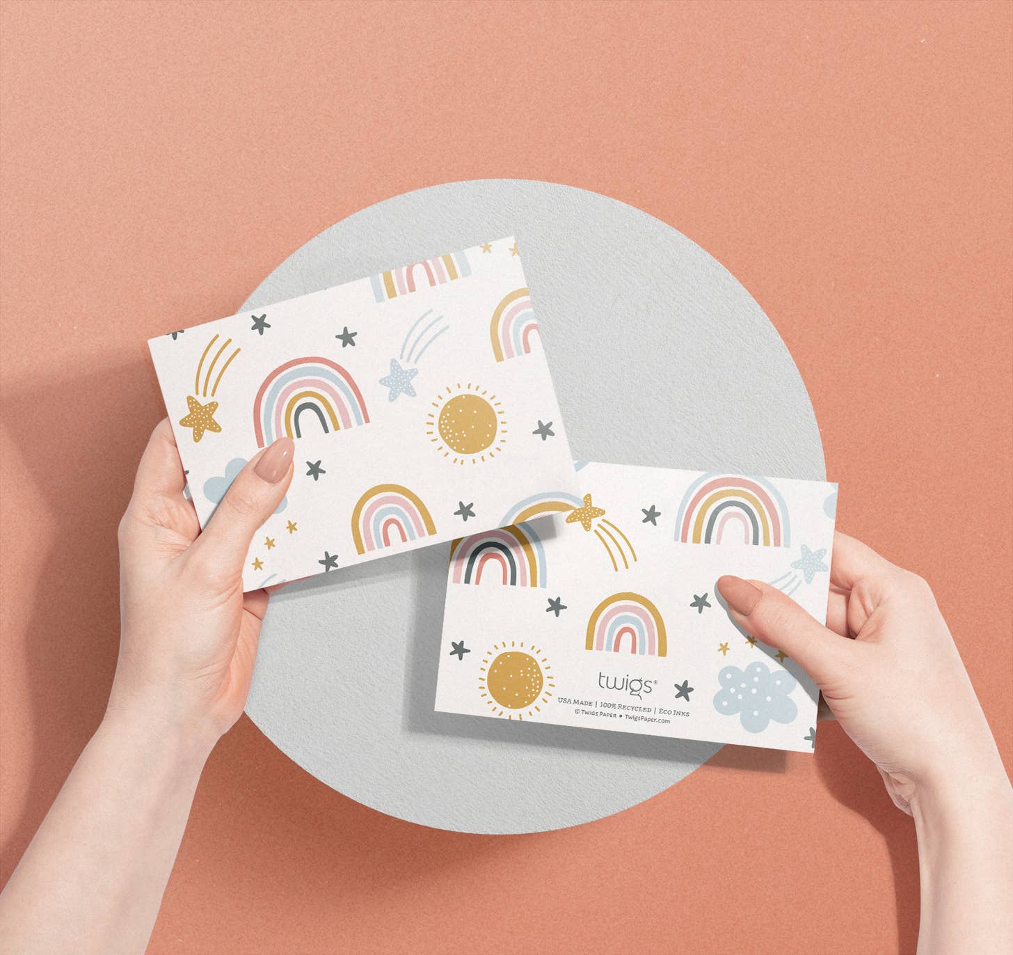 Twigs Paper - Wholesale Stationery/Notecard Set - Rainbow Greeting Card Set | Assorted Notecards7