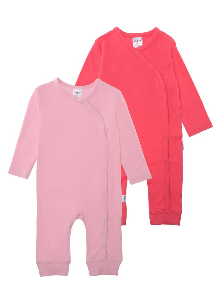 Overall i ekologisk bomull rosa och hallon för wholesale av Liliput