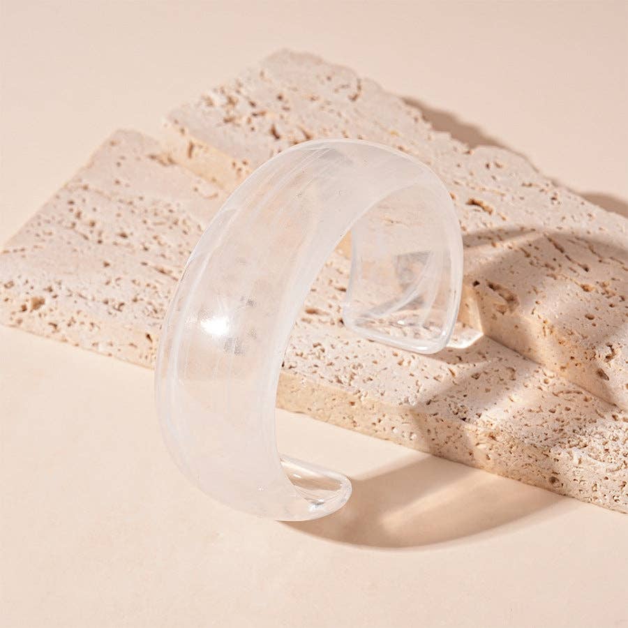 Dipped Shop – Pulseira de missangas por atacado – Pulseiras Abertas Acrílicas Tie-Dye Vintage DP25D6270