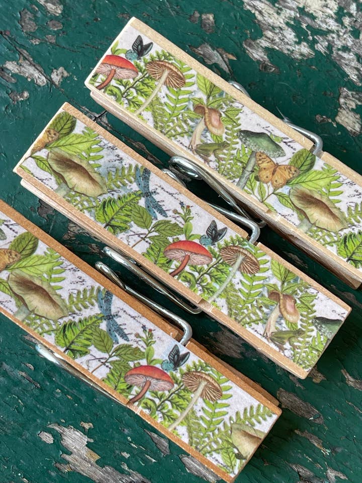 Clipes de Saco de Snacks de Cogumelos, Agáricos & Fauna por atacado de NanCBeeCreations