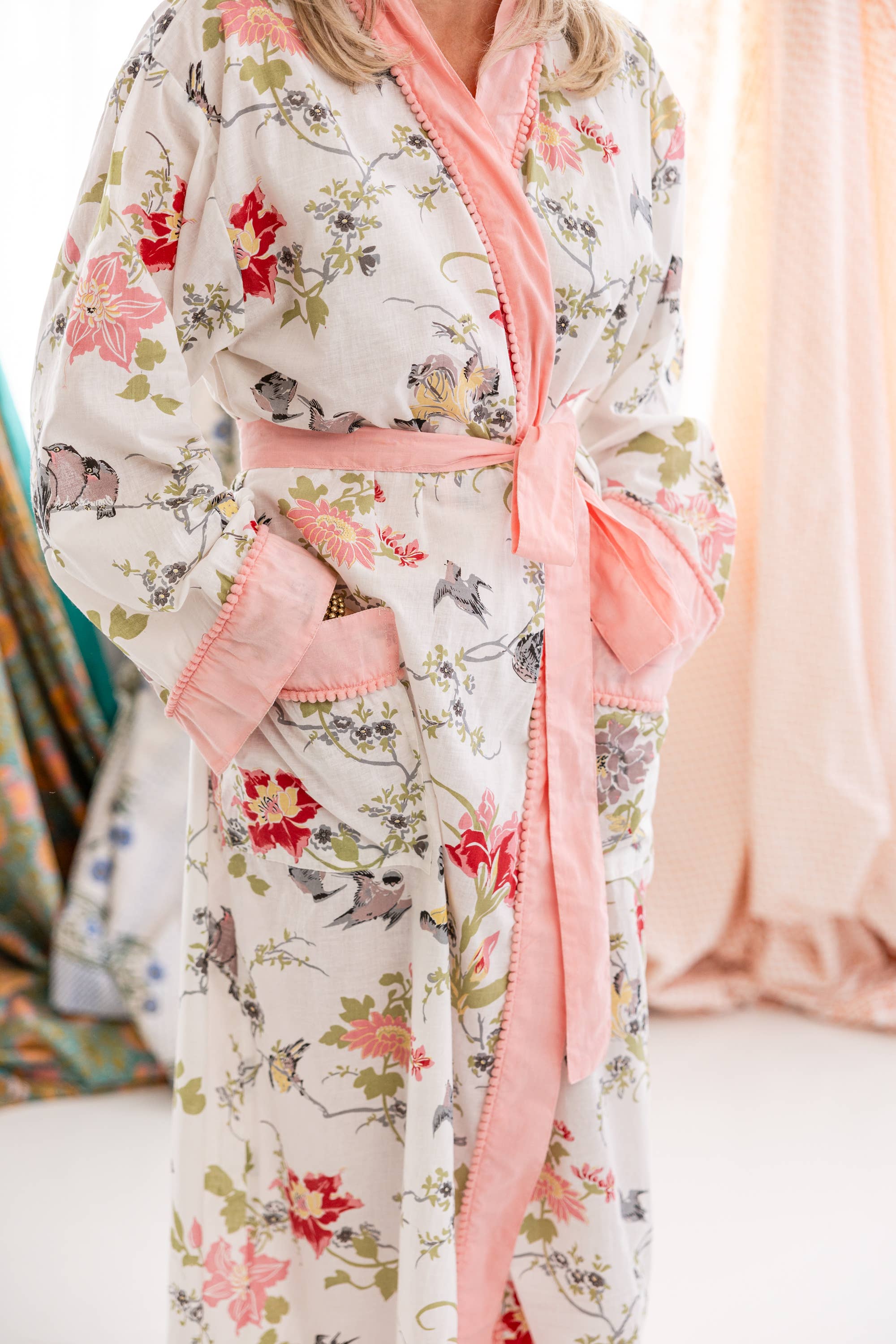 Rahab's Rope - Wholesale Robe - Women's - Floral Paradise Cotton Robe3