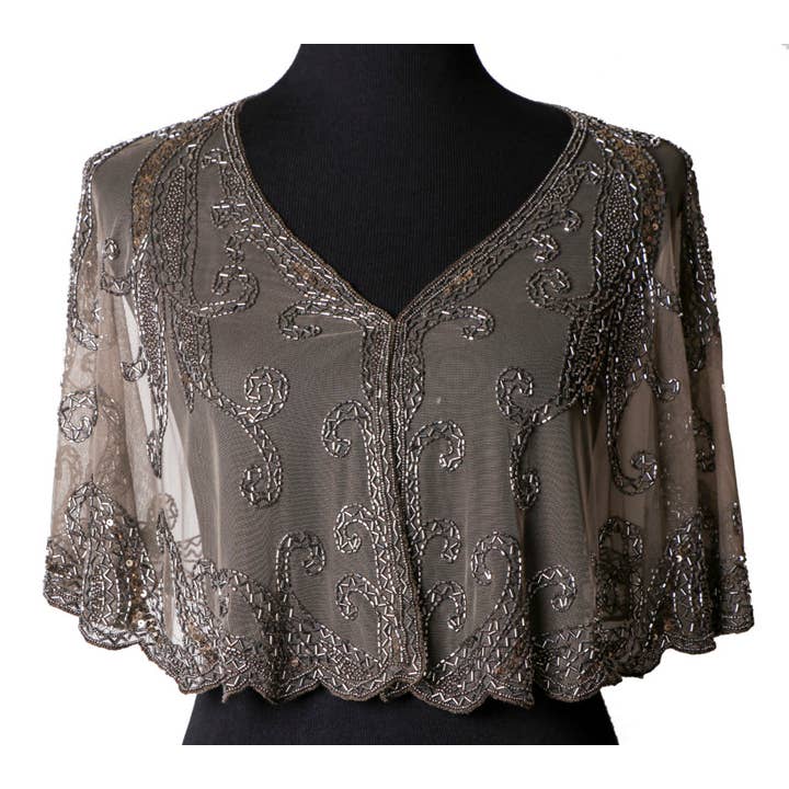 Western Fashion - Wholesale Cape - Women's - 8906 - Beaded Flapper Cape43