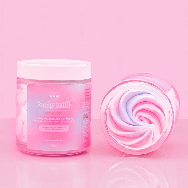 cotton candy body milk for wholesale by prty grl beauty