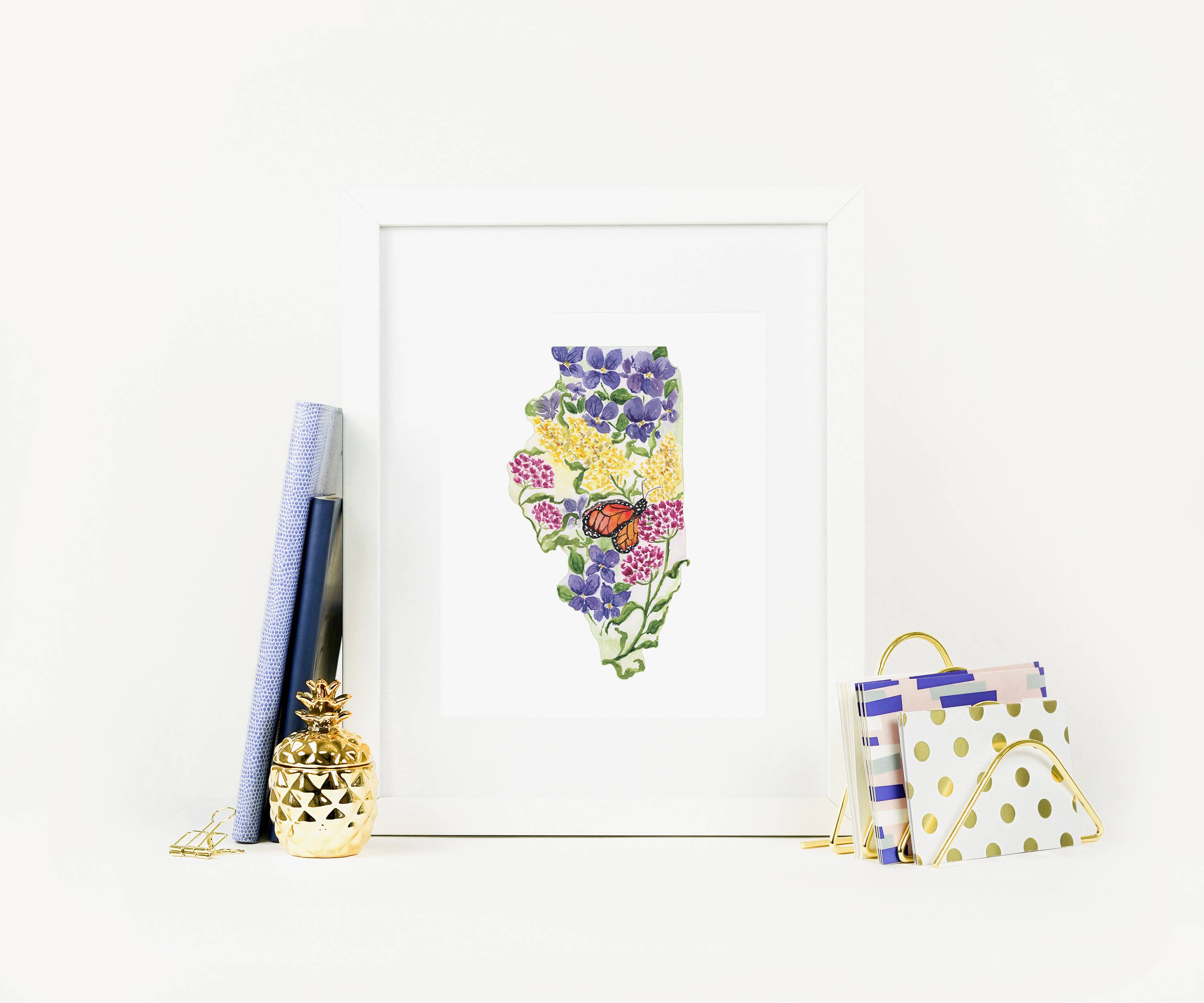 Crissie Vitale Creative - Wholesale Art Print - Illinois State Flowers Fin Art Print2