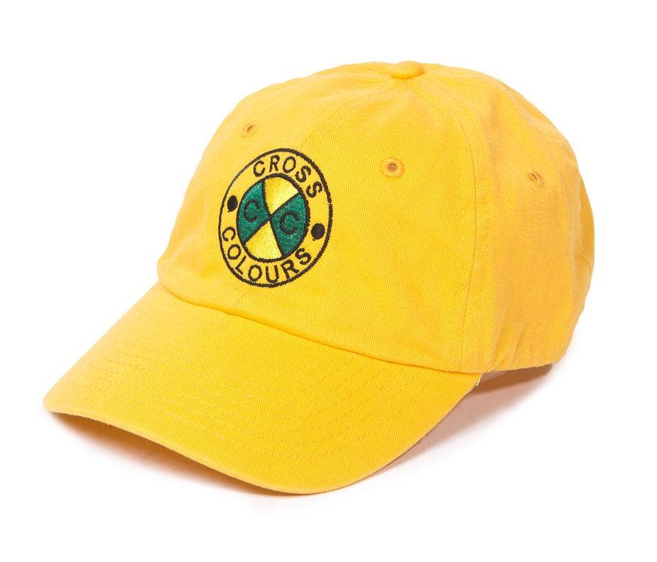 Wholesale Cross Colours Classic Embroidered Dad Hat - Yellow for your store  - Faire