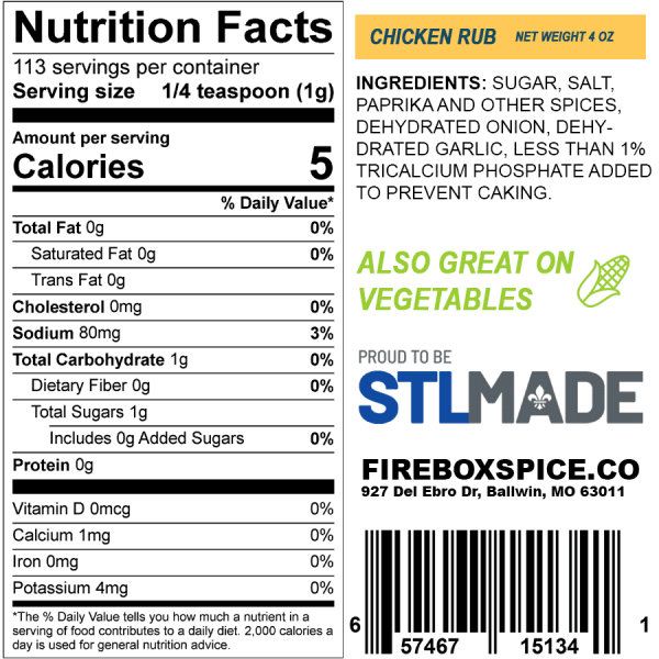 Firebox Spice Co - Wholesale Dried Spice Mix - Chicken Rub5