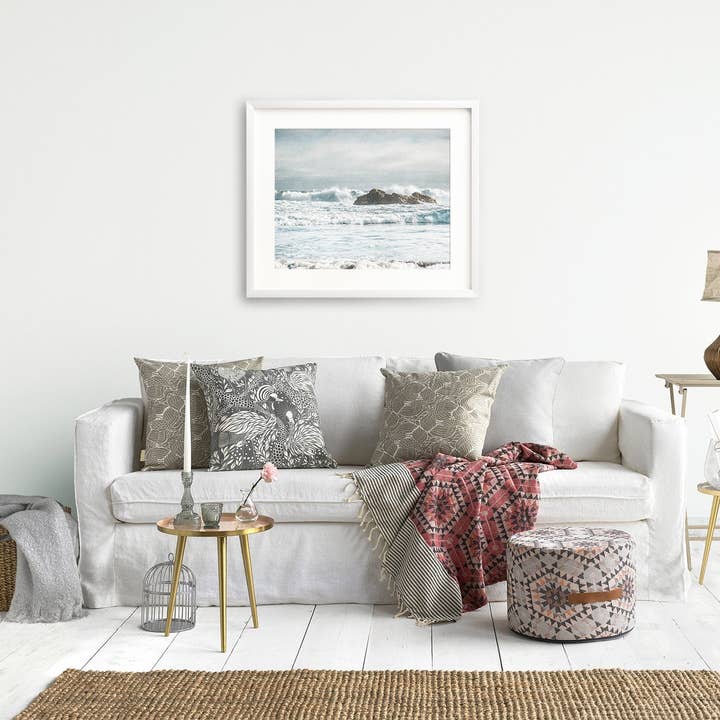 Offley Green - Wholesale Art Print - Seascape Coastal Art, 'Surf and Rocks'1