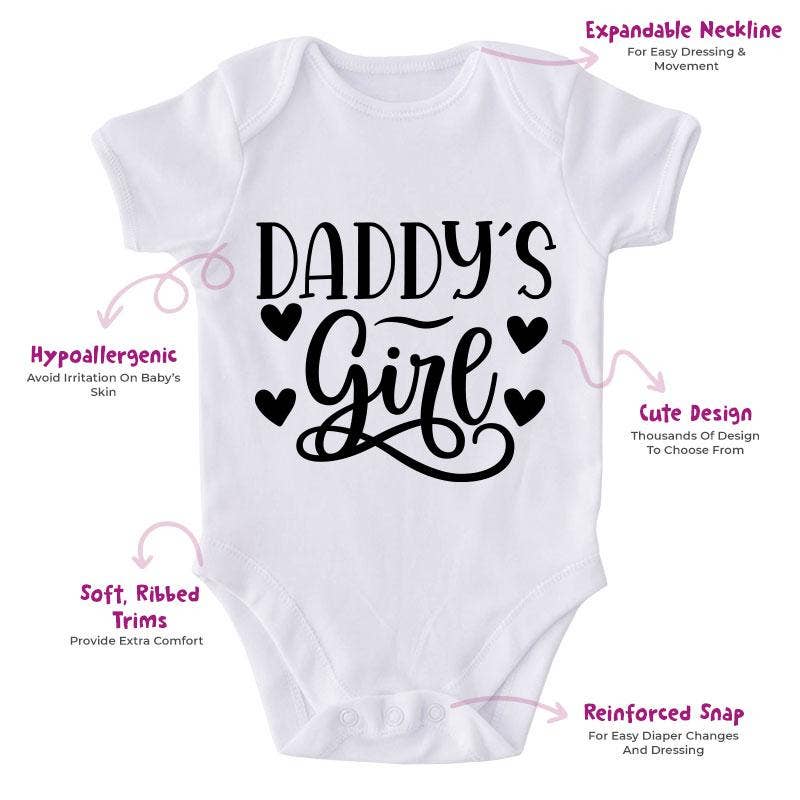 NewBabyWishes - Wholesale Bodysuit (Non-Footed) - Baby - Daddy's Girl1