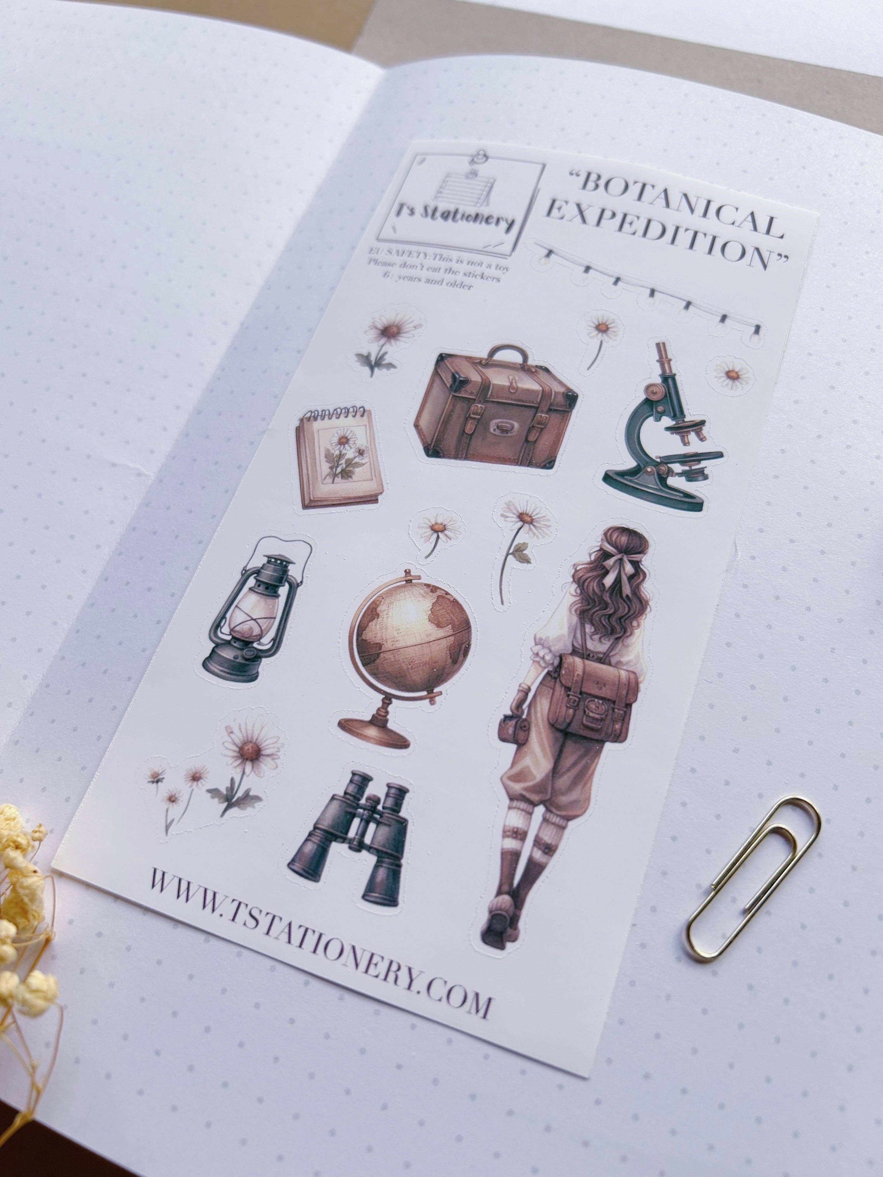 T's Stationery - Wholesale Sticker - "Botanical Expedition"  Sticker Sheet5