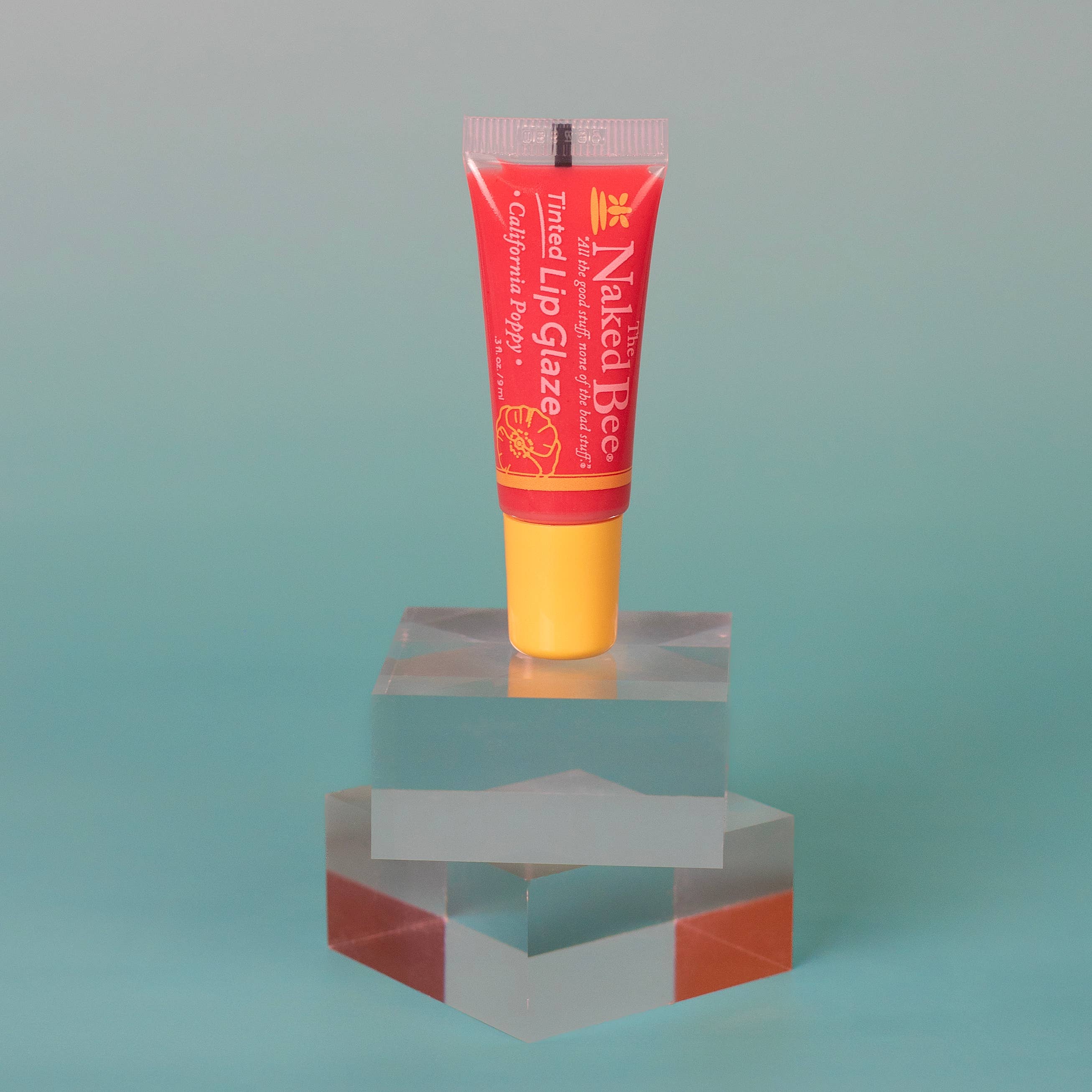 The Naked Bee – wholesale Lip-gloss – California Poppy Tinted Lip Glaze1