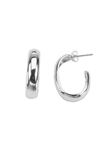 Minimalist Silver Earrings Sieraden Oorbellen Oorbellen & druppelhangers Made To Order Sterling Silver Open Hoop Wire Threader 