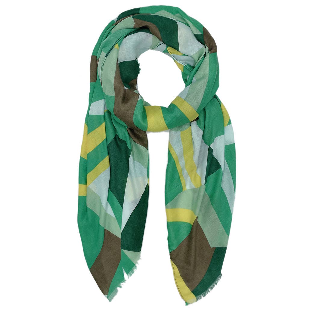 Fashion City - Wholesale Sjaal - Dames - Levendige sjaal met abstracte print4