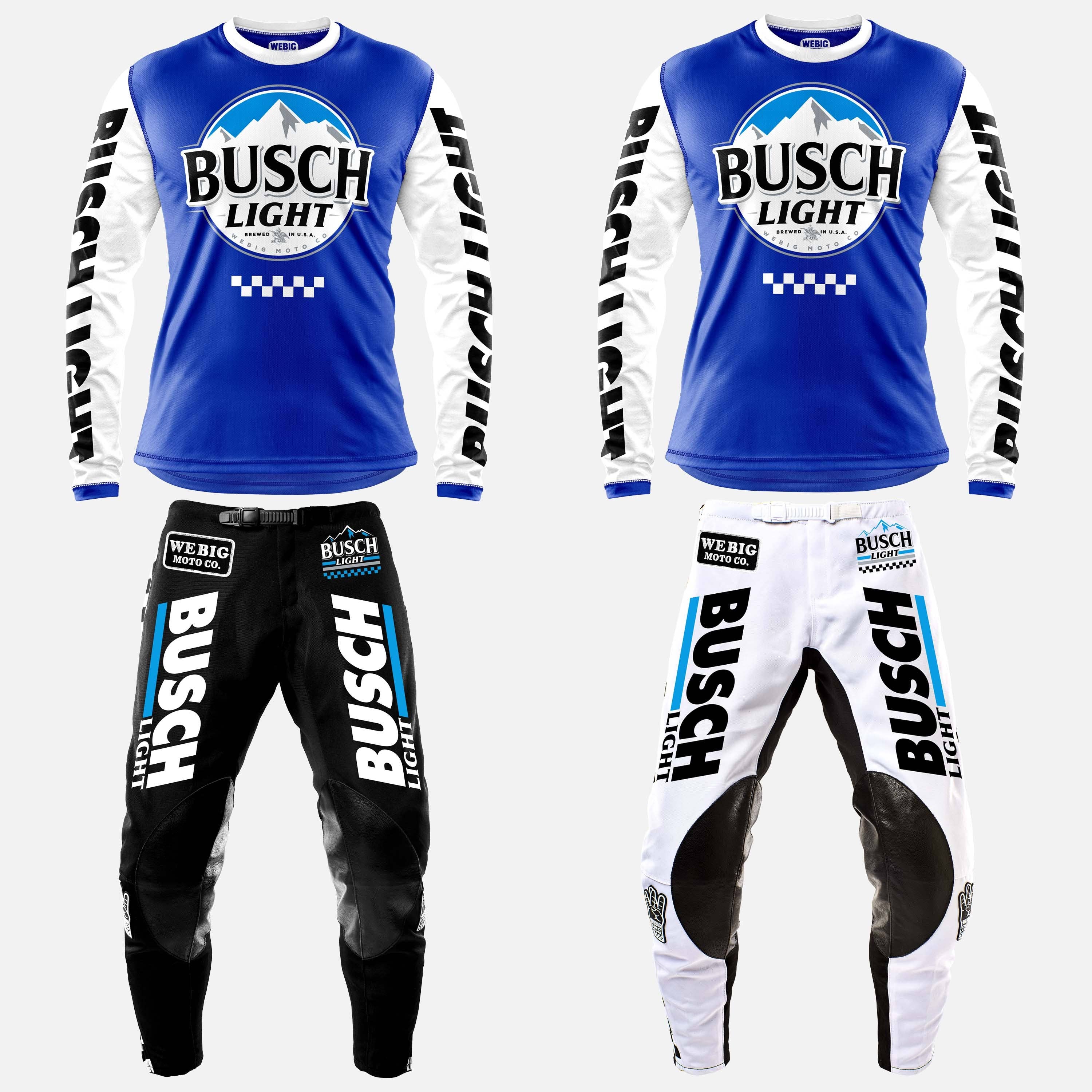 Webig Moto Company - Vendita all'ingrosso Maglietta serigrafata - Uomo - MAGLIA BUSCH LIGHT RACE TEAM BLU REALE2