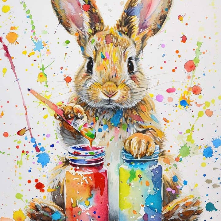 Artiste Lapin Créatif pour la vente par Paint with Number