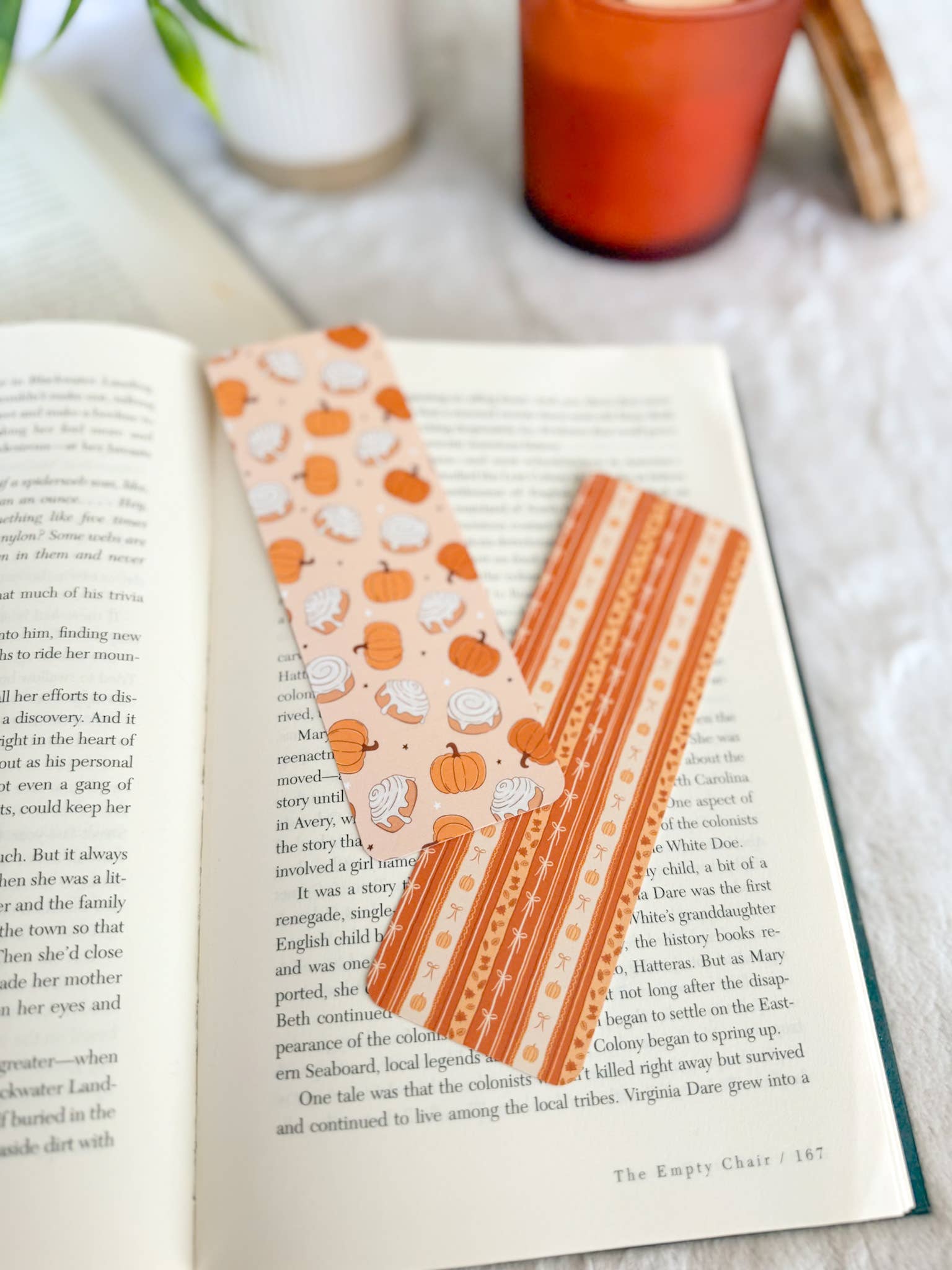 Little Turkey Shoppe - Wholesale Bookmark - Pumpkin Cinnamon Roll Bookmarks | Fall3