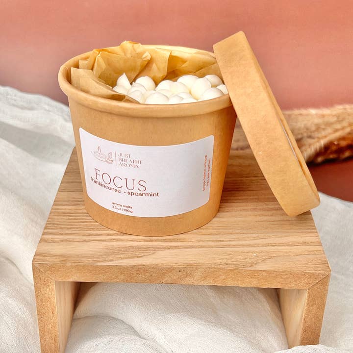 focus aroma melts for wholesale by Just Breathe Aroma