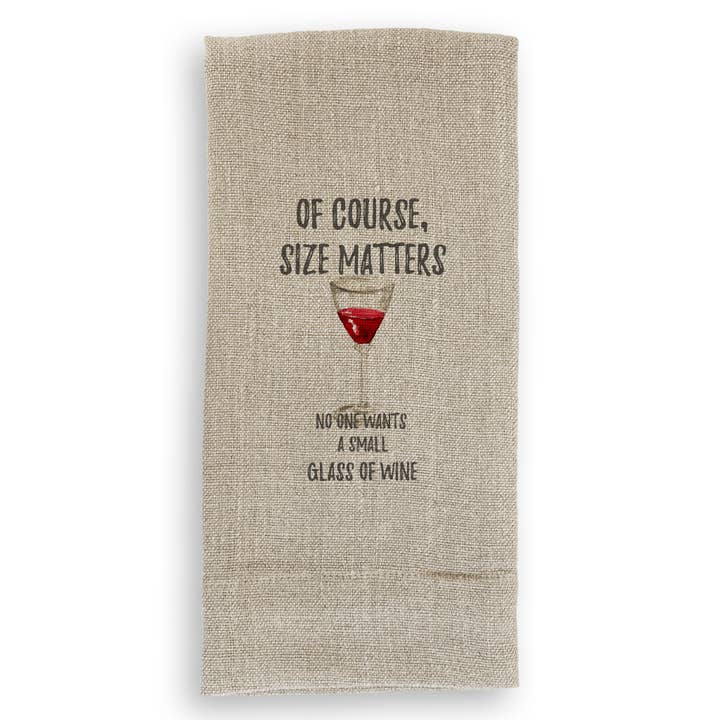 French Graffiti - Wholesale Tea Towel - Of Course Size Matters1