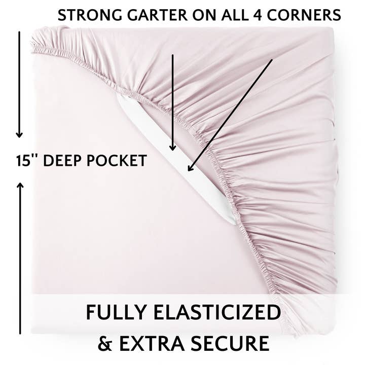 Bamboo Is Better - Vente Parures de lit - Parure de lit 100% viscose de bambou de qualité supérieure - MAUVE4