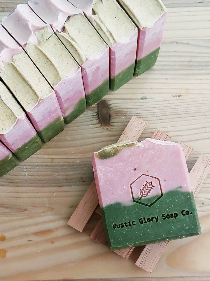 Rosewater & Aloe Soap for wholesale by Rustic Glory Soap Company