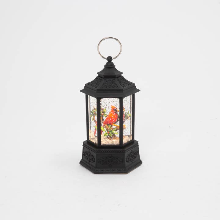 The Gerson Companies - Wholesale Christmas Decoration - Gerson Christmas 9.1"H B/O Lighted Spinning Water Globe Lant2