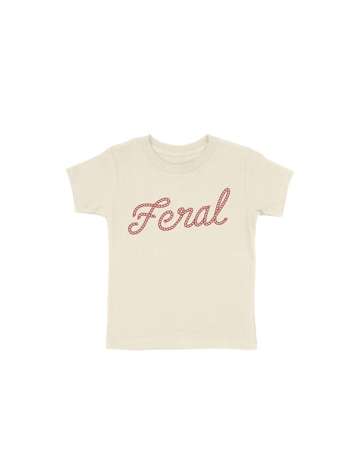 Feral Touw Lasso Peutershirt voor wholesale door Buffalo Mountain Print + Supply