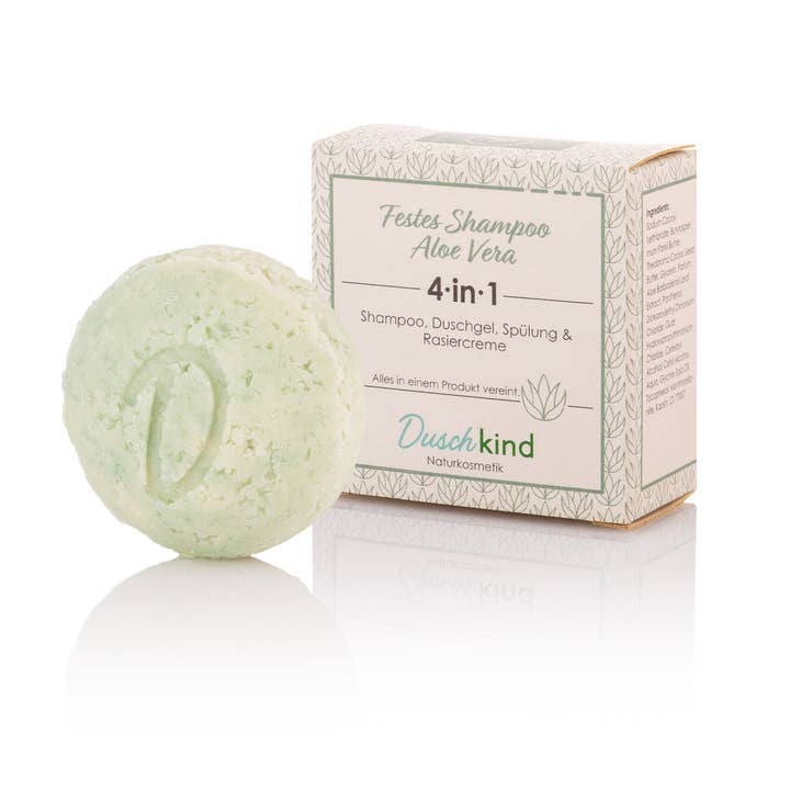 Duschkind GmbH - Wholesale Shampoo Puck/Solid Shampoo - Shower Child Solid Shampoo Aloe Vera Allergy-Free Fragrance Vegan