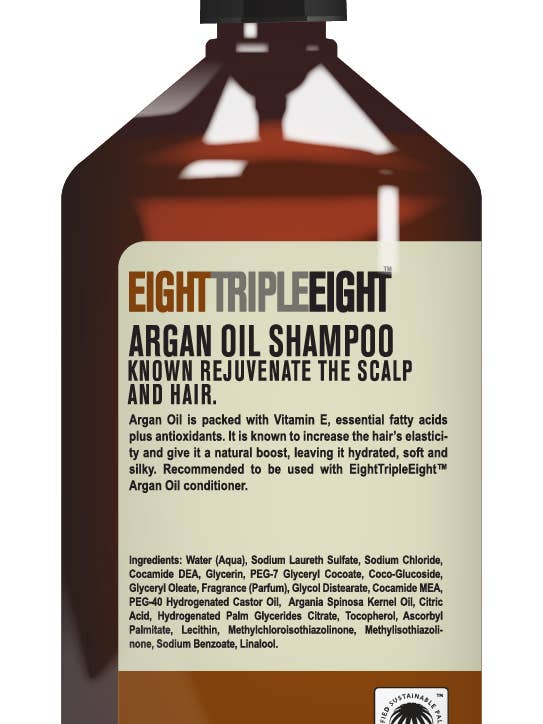 Argan Oil Shampoo 1L for wholesale by Eight Triple Eight