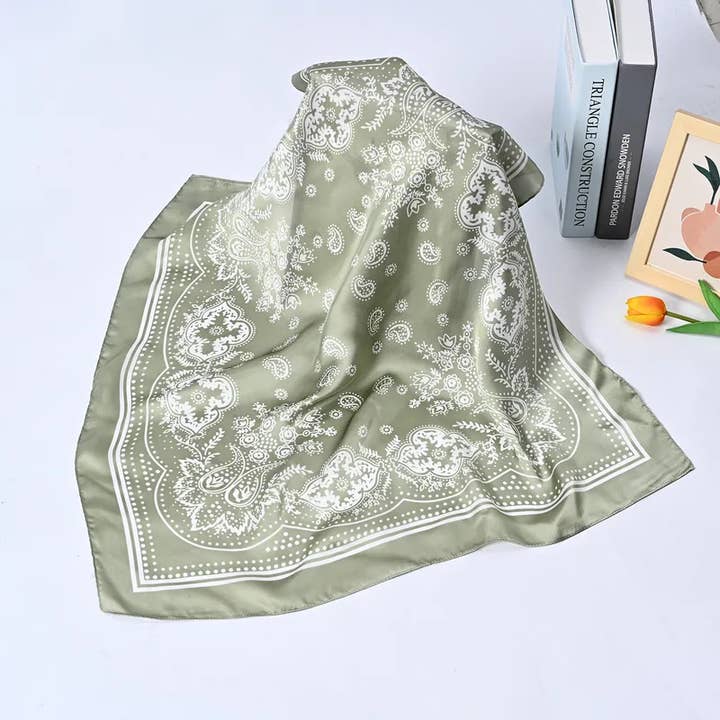 Sweet Cherry Sky - Wholesale Scarf - Women's - Western Bandana Scarf Silk in a Variety of Colors