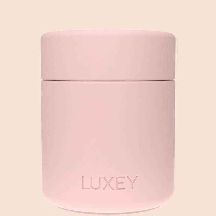 { VIDRO ROSA } ESPUMA DE MORANGO - MiniLUX Copo Reutilizável para Café 6oz por atacado de Luxey Cup