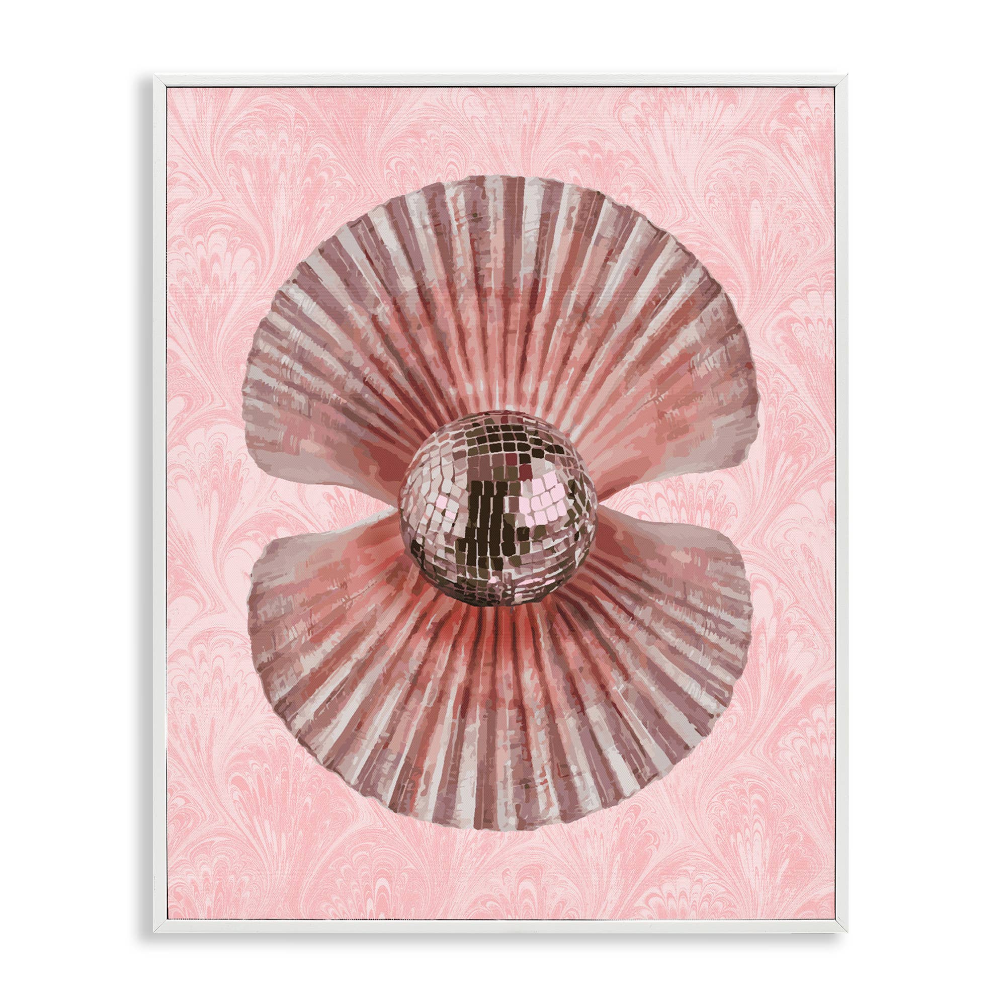 Stupell Industries - Wholesale Wall Sign - Disco Ball Clam Pearl - Framed Wall Art21