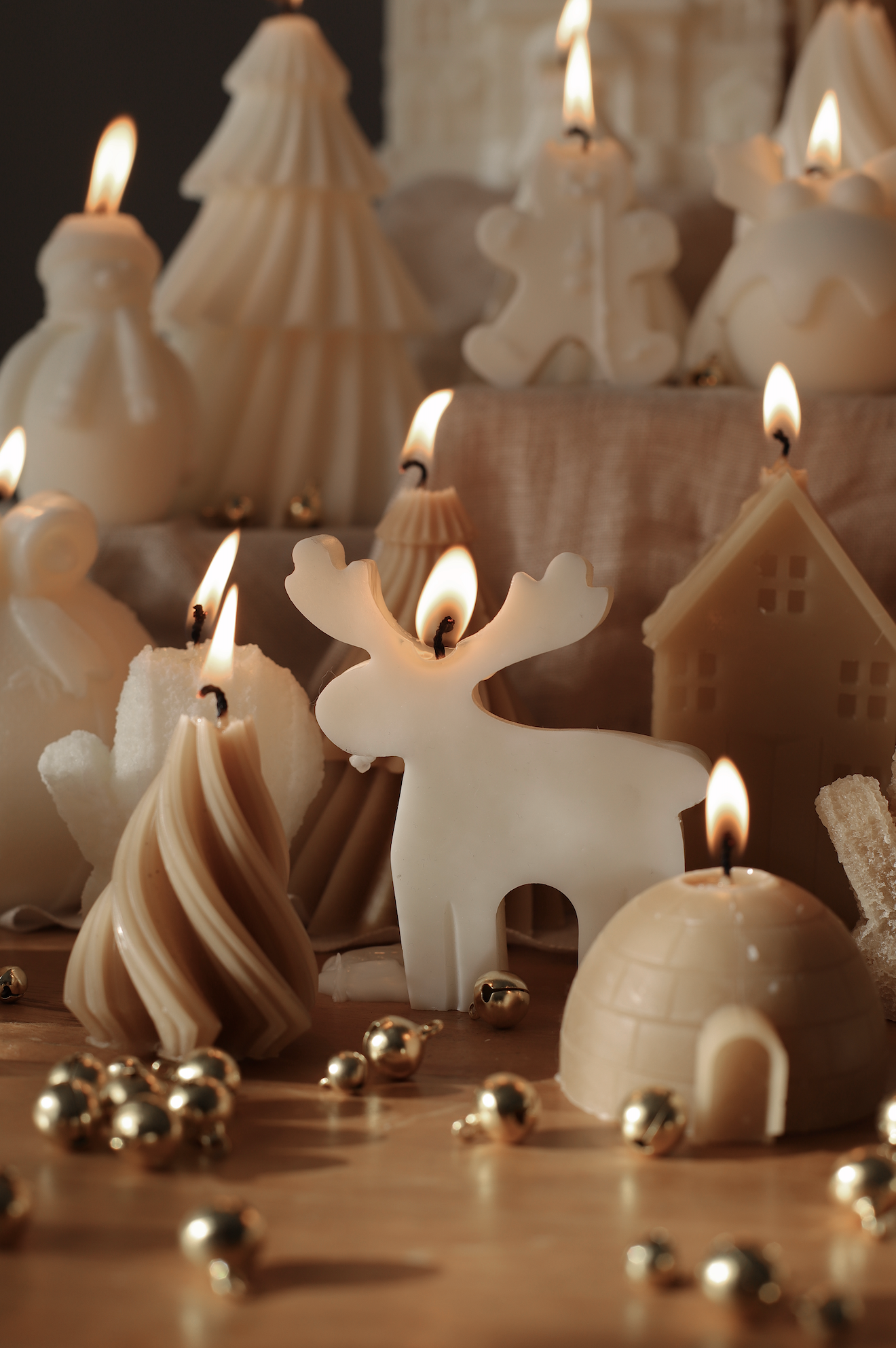 Studio Billie - Vente Bougies originales - Bougie de renne de Noël1