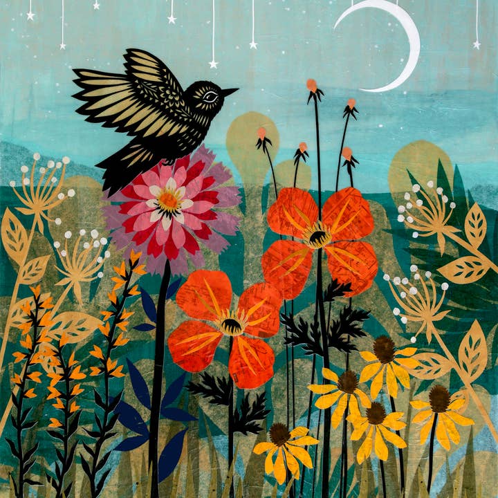 Para Permanecer en un Jardín Hermoso - Impresión de Arte en Papel Recortado de 8 x 10 pulgadas para venta al por mayor de Rural Pearl: Cut Paper Art by Angie Pickman