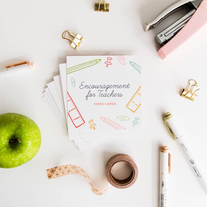 The Daily Grace Co - Wholesale Encouragement Card - Encouragement for Teachers Verse Card Set