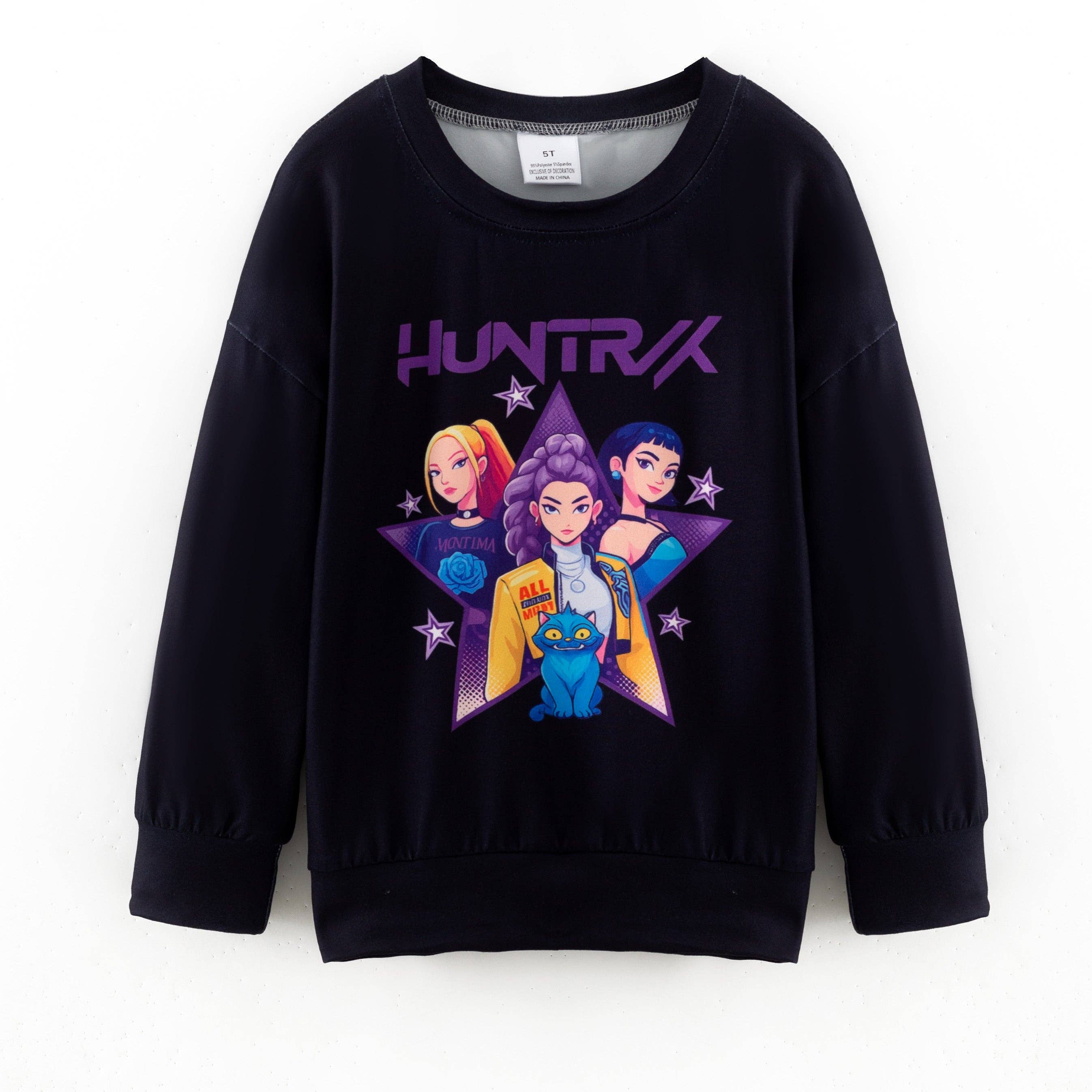 Auraquise - Wholesale Sweatshirt - Kids - Girls Popular Kpop Demon Hunter Printed Sweatshirts Collection0
