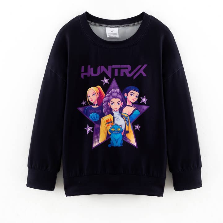 Auraquise - Wholesale Sweatshirt - Kids - Girls Popular Kpop Demon Hunter Printed Sweatshirts Collection