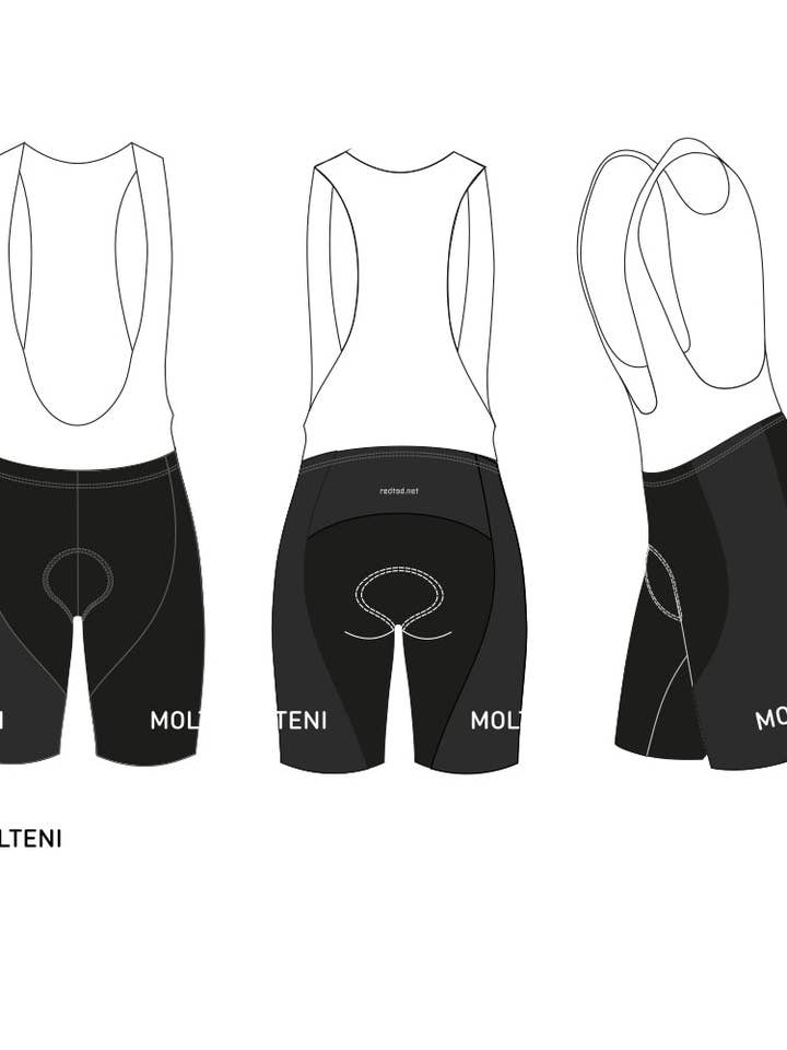 REDTED – Parte de cima de desporto - Homem por atacado – Kit de Ciclismo Retrô Molteni Giro d'Italia Rosa - REDTED2