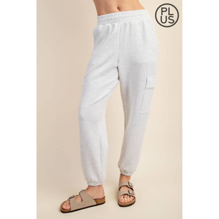 Rae Mode - Wholesale Athletic Pants - Women's - PLUS SIZE MODAL SCUBA CARGO JOGGER PANT26