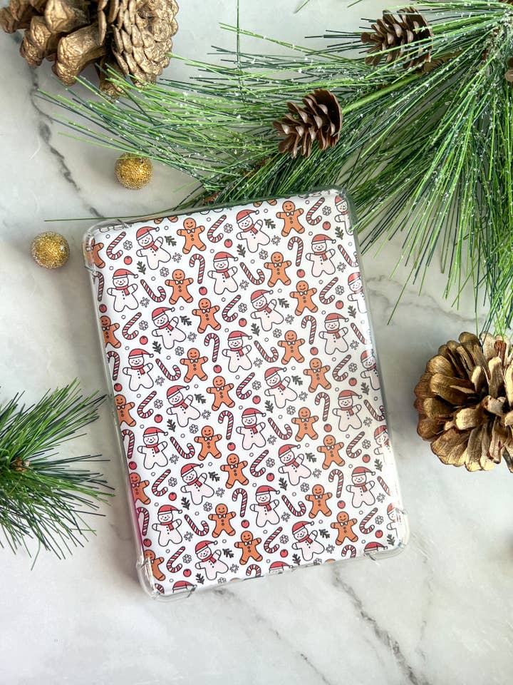 Gingerbread Cookie E-reader Insert -Christmas Theme, Bookish for wholesale by Tia’s Dream Design Co