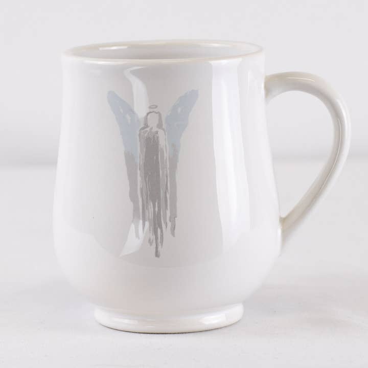 Angel Coffee Mug White/Ice/Gray 18oz for wholesale by The Royal Standard