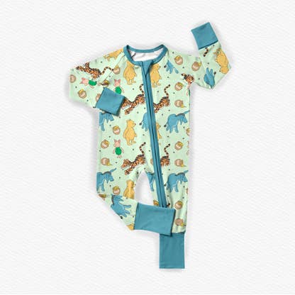 Winnie The Pooh Bamboo Zippy Pajamas for wholesale by Secret Stock Reserve